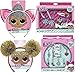 LOL 18-Pc Girl's Hair Accessory Kit & Add-A-Charm Toy Jewelry Box with 2 Cute Headbands Pink