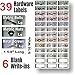 Garage Organizer Labeling Set- 3 Large Sheets with - 83 Chrome Foil Decals for organizing All Your Garage Items & Hardware “Easy Read” Large Peel and Stick Colored Organizer Labels…