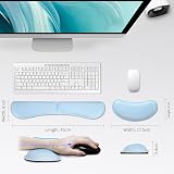 ZIBLY Wrist Rest Keyboard and Mouse Set Non-Slip Ergonomic Memory Foam view 2