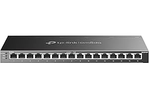 TP-Link Jetstream Jetstream 16-Port Gigabit Smart Switch with 8-Port PoE+ (SG2016P) - 8 PoE+ Port @120W, Omada SDN Integrated