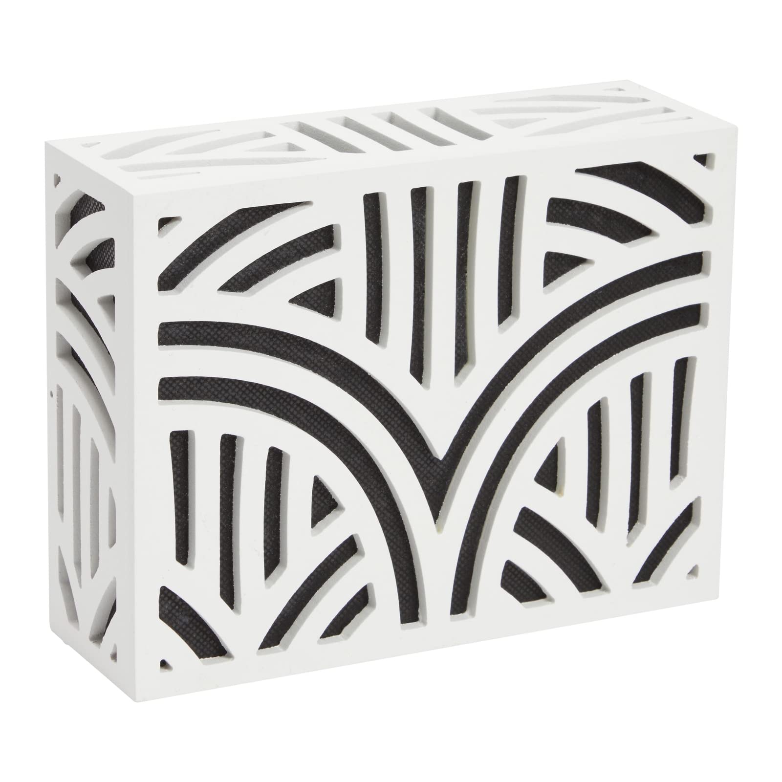 Photo 1 of Okuna Outpost Wood Doorbell Chime Cover Box Only - Corinthian Style Pattern - Doorbell Cover Box Only - White (8 x 6 x 3 In)