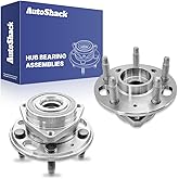 AutoShack Front Wheel Hub Bearing Assemblies with ABS Replacement for 2010-2017 Chevrolet Equinox 2010-2017 GMC Terrain 2-PC