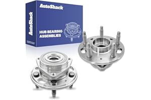 AutoShack Front Wheel Hub Bearing Assemblies with ABS Replacement for 2010-2017 Chevrolet Equinox 2010-2017 GMC Terrain 2-PC