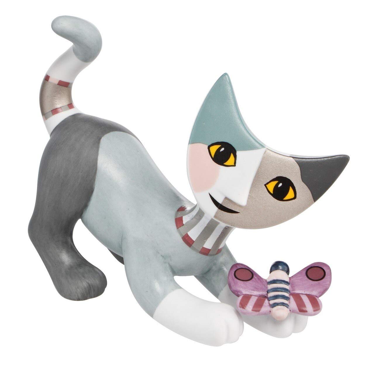 Goebel Mini cats, porcelain, multicoloured, 8.5 x 3.5 x 6 cm.