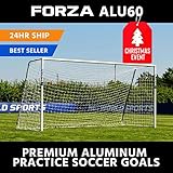 Forza Alu60 Soccer Goal - Club Spec Aluminum Soccer Goal (Choose Your Size 6ft x 4ft -> 24ft x 8ft) Long-Lasting and Weather-Resistant Alu60 Soccer Goals [Net World Sports]