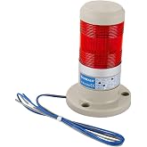 BAOMAIN 110V AC Industrial Continuous Signal Tower Light LTP-502T Red | AC 110V Red LED Continuous Warning Lamp &amp; LTP-502T Safety Alarm Beacon For Factory Machinery