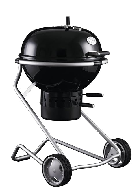 Rösle 25004 Holzkohle Kugelgrill, Durchmesser 60 cm, schwarz
