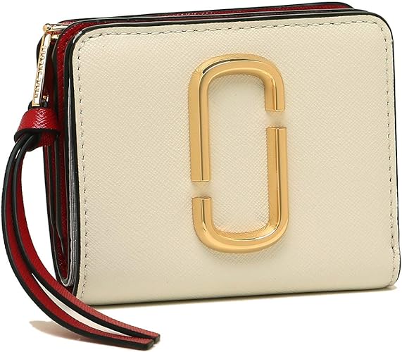 Amazon マークジェイコブス 二つ折り財布 ザ スナップショット ミニ財布 ホワイト レッド ネイビー レディース Marc Jacobs M 178 並行輸入品 Marc Jacobs マークジェイコブス 財布