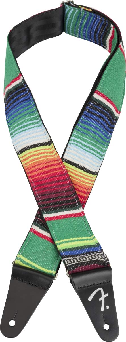 Fender Serape Guitar Strap Green Multi Colour