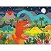 Petit Collage Floor Puzzle Dinosaur Kingdom 24 Pieces | Large Puzzle for Kids | Completed Dinosaur Puzzle Measures 18” x 24” | Makes a Great Gift Idea for Ages 3+
