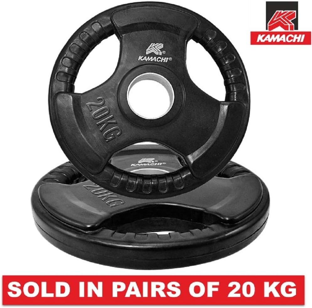 Kamachi Rubber & Integrated Metal Weight Plates 51 mm Hole Diameter