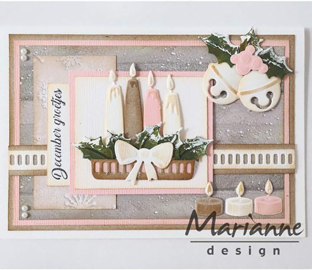 Marianne Design Craftables Advent Candles Die, Metal, Grey, 14.1 x 8.4 x 0.2 cm - Image 3