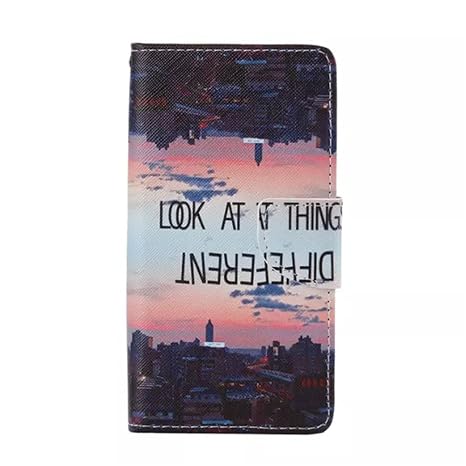 Nancen Compatible with Handyhülle Sony Xperia Z5 (5,2 Zoll) Hülle, Painted Muster Flip Case PU Leder Handytasche Cartoon Schr