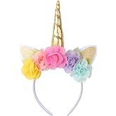 Unicorn Headband for Girls &amp; Women &ndash; Tiara Costume Accessory for Birthday Party, Halloween, Cosplay, Age 3 and Up