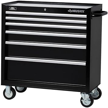 Husky 36 In 6 Drawer Tool Cabinet Black Amazon Com