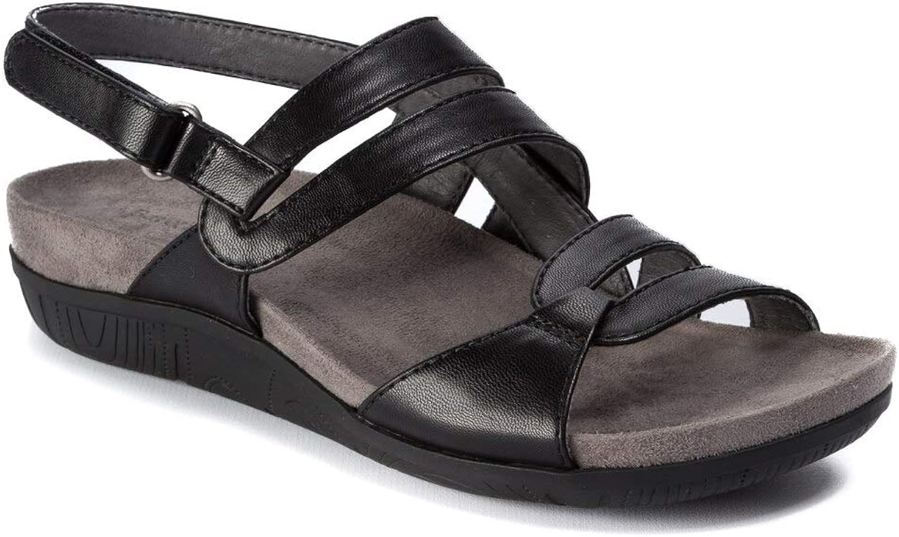 navy blue bare trap sandals