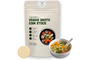 LA VOIE FOODS Japanese Vegan Umami Dashi Stock Coin (4g x 20 Pieces) - No MSG, No Additives, All Natural Ingredients Perfect for Traditional Umami Broth Dashi Packet Soup powder granules Perfect Base for Soups, Stews, Stir-fries