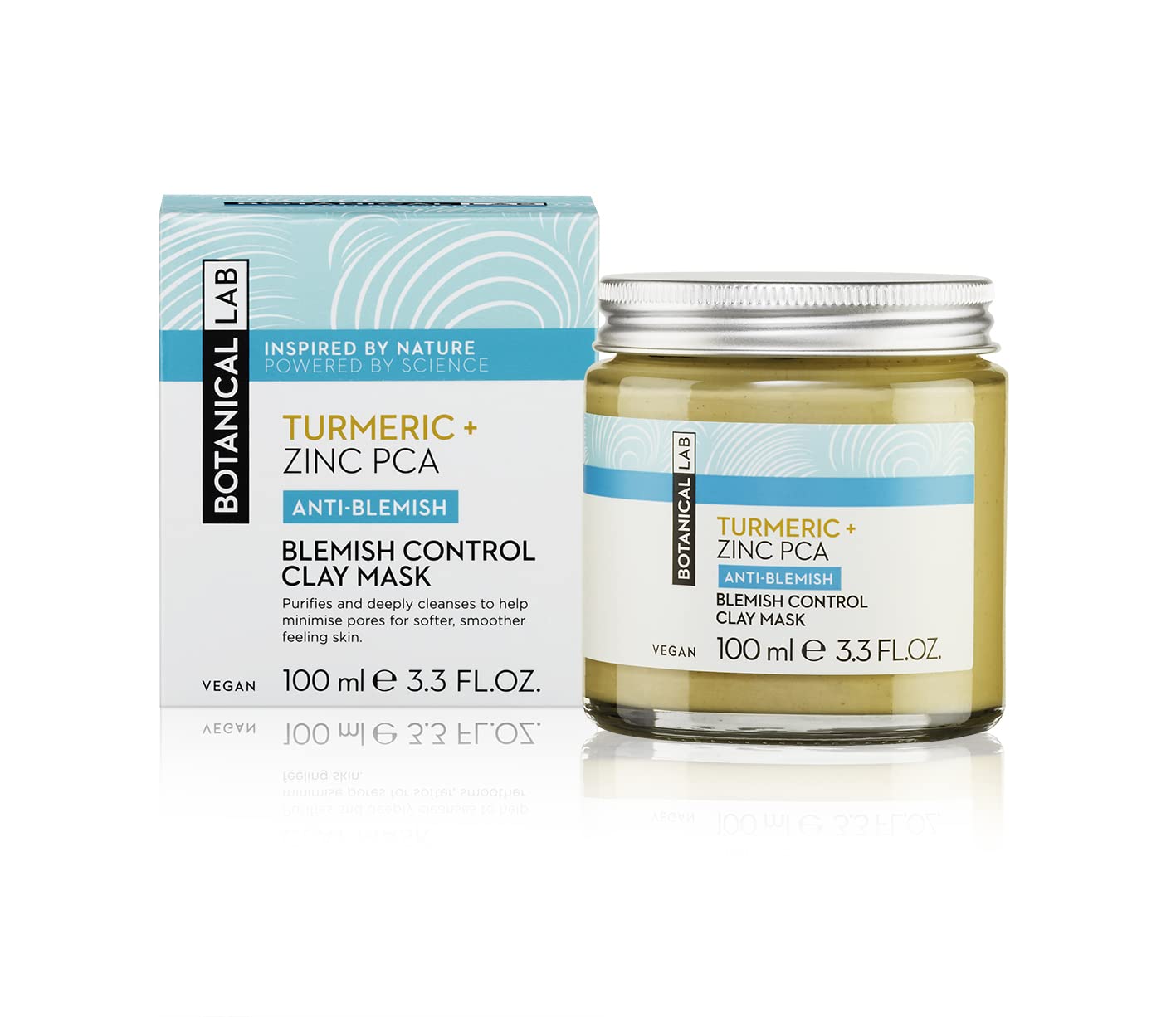 Botanical Lab Turmeric Blemish Control Clay Mask 100g VEGAN Purifying & Anti Bacterial