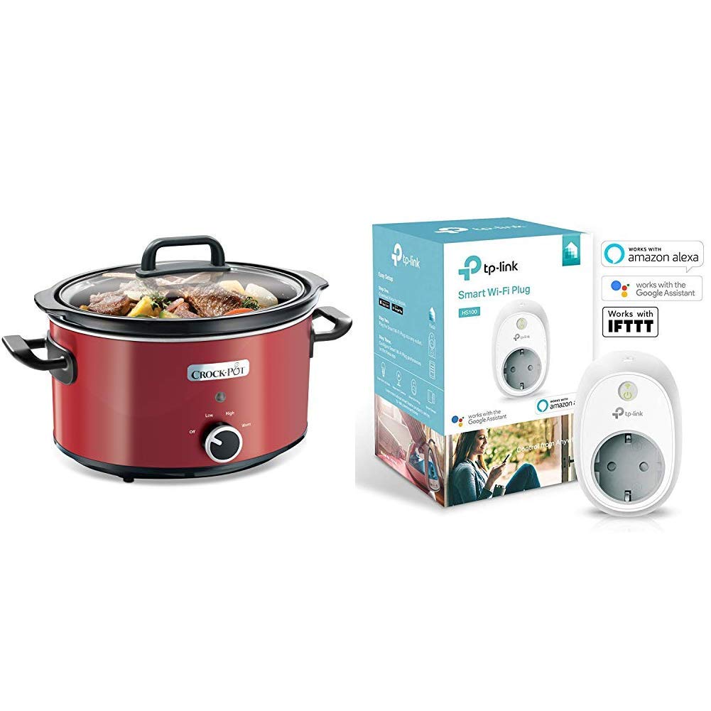 Crockpot slow cooker, 35 litros, acero inoxidable Inoxidable