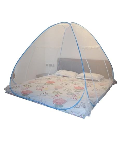 ASP Healthcare Health Care Double Bed Folding Mosquito Net (Pink)
