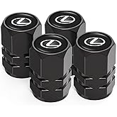 Tire Valve Caps, Valve Stem Caps Fit Lexus ES350 GS350 GS300h GS450h is300 es350 ls460 rx350 NX300h, Alloy Car Tire Caps for