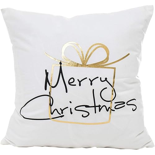 MHB Christmas Throw Pillow Covers 18 x 18 Pillow Cases, Throw Pillow Decor