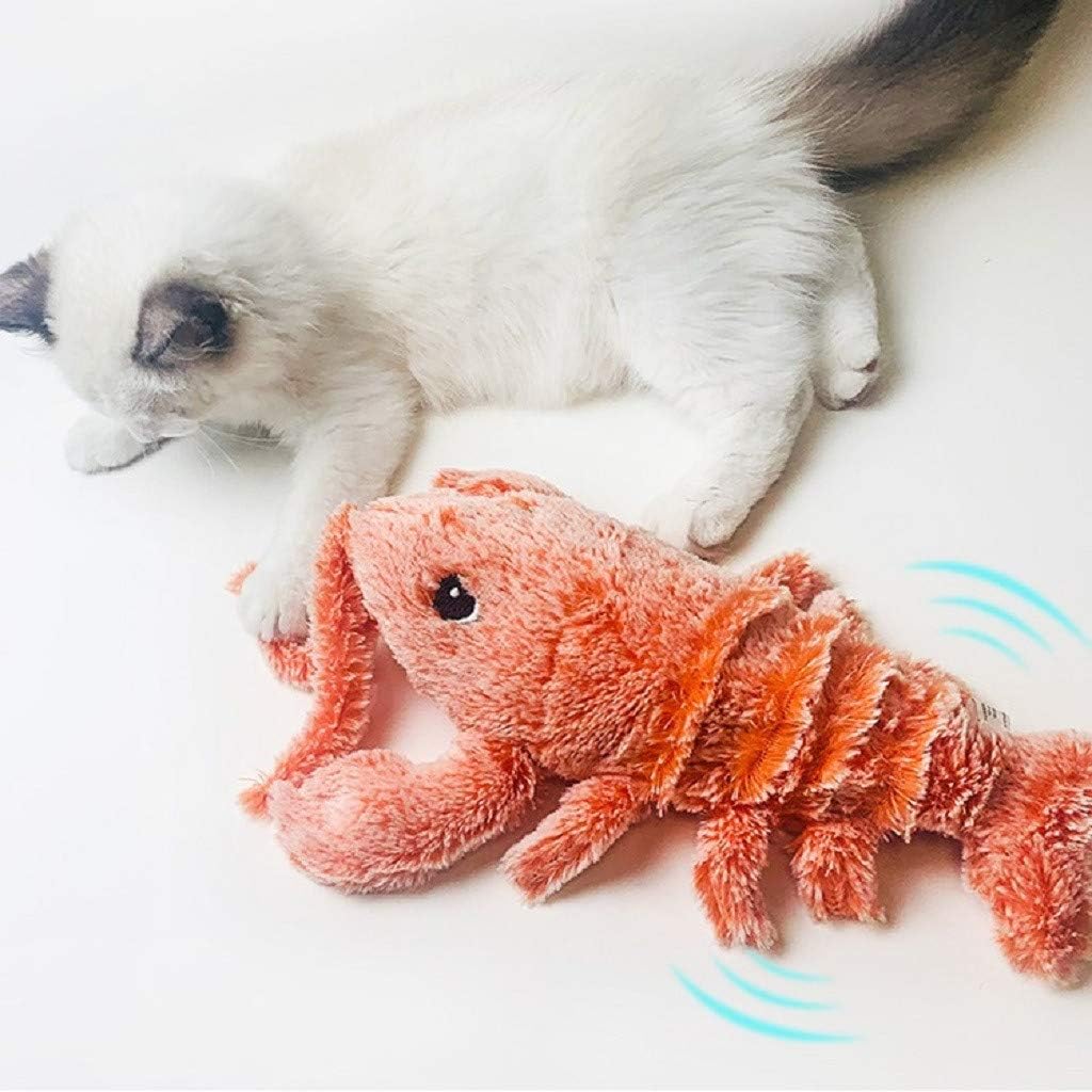 Amazon 最新 電気のロブスターのおもちゃペットのおもちゃ猫用おもちゃ ロブスターおもちゃ猫用噛むおもちゃ エビジャンプ 可愛い海老 子猫と子犬の楽しみの源電動式 ロブスター 本物運動不足解消 ペット エビ ザリガニ 伊勢海老 海老 おもちゃ ロブスター