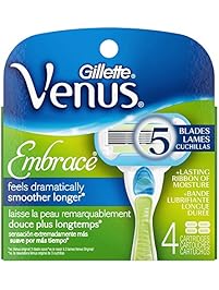 Gillette Venus Embrace Women's Razor Blade Refills, 4 Count, Womens Razors / Blades