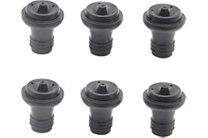 ERGONFLOW Wine Saver Vacuum Stoppers, Set of 6, Rubber Wine Stoppers, for Wine Saver Vacuum Pump Preserver, Bottle Rubber Corks To Preserve Wine Flavor Best Wine Air Vacuum Stoppers To Keep Wine Fresh