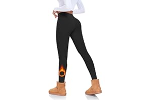 Fleece Lined Leggings Women High Waisted- Thermal Bottoms Winter Workout Leggings for Women Warm Yoga Pants