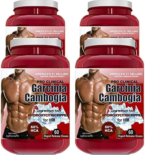 4 Pack Pure Garcinia Cambogia Extract Natural Weight Loss 100% Diet Plus HCA Slender Product