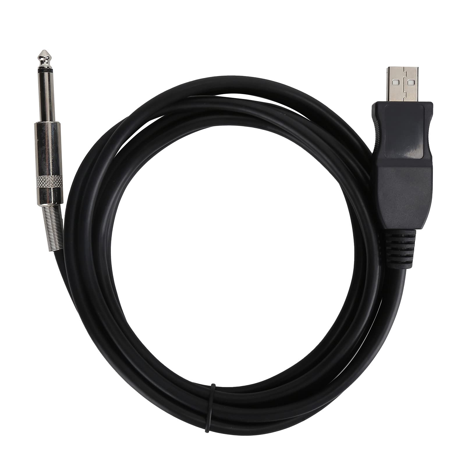 PUSOKEI USB Guitar Cable, 3 Meters Guitar USB Cable Adapter, Compatible with The Computer Connection Instrument Cable