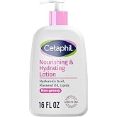 Cetaphil Nourishing Body Lotion, Hyaluronic Acid, Dry Skin, 16oz | 48-Hour Hydration, Oil-Infused Moisturizing Lotion, Flaxseed Oil &amp; Lipids, Normal To Dry Skin, Dermatologist Recommended