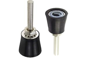 Bestgle 2pcs 1" Diameter Roll Disc Pad Holder Quick Change Die Grinder Roll Lock Sanding Discs Pad Holder 1/4" Shank Drill Sa