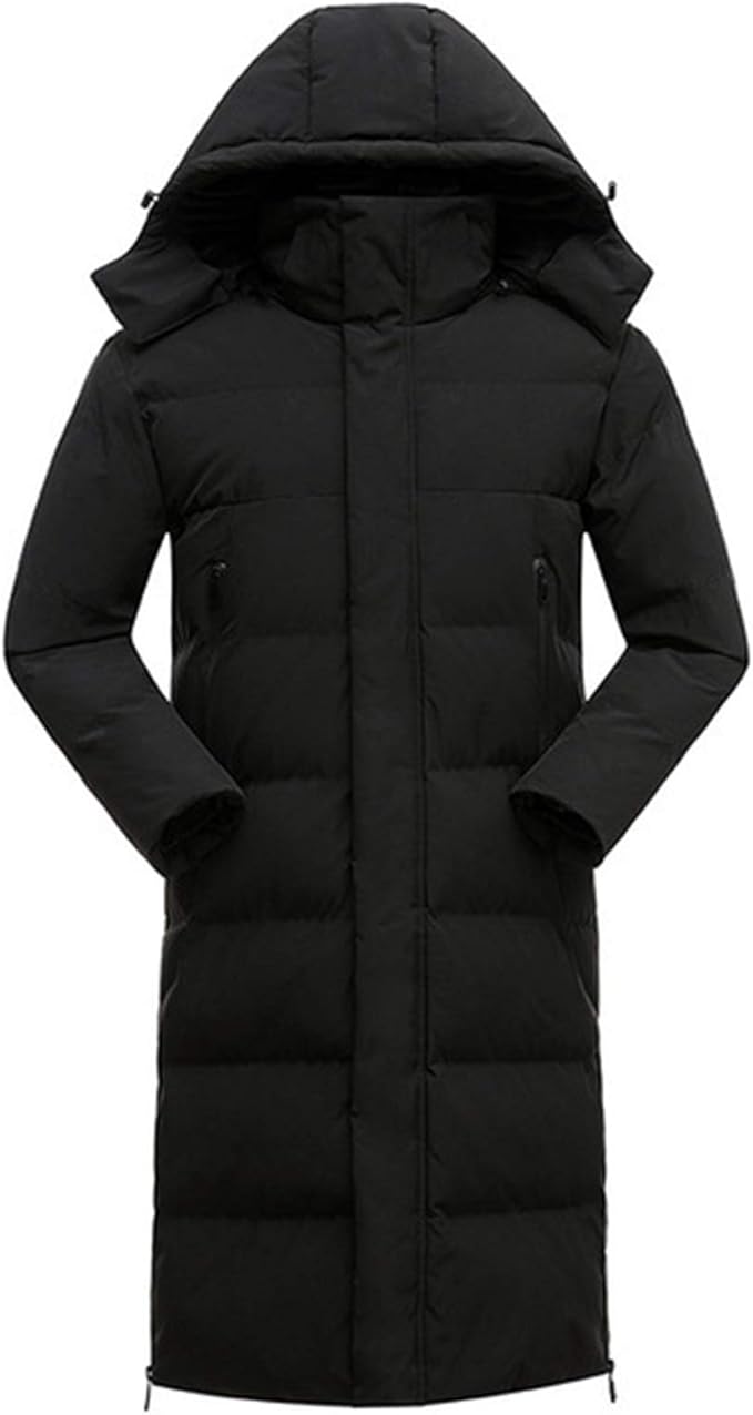 extra langer daunenmantel herren