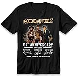 TeeSpecial99 The Good The Bad and The Ugly 54th Anniversary 1966 2020 Eli Wallach Clint Eastwood t-Shirt Black