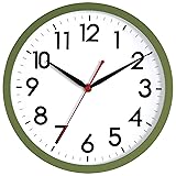 AKCISOT Wall Clock 10 Inch Silent Non-Ticking