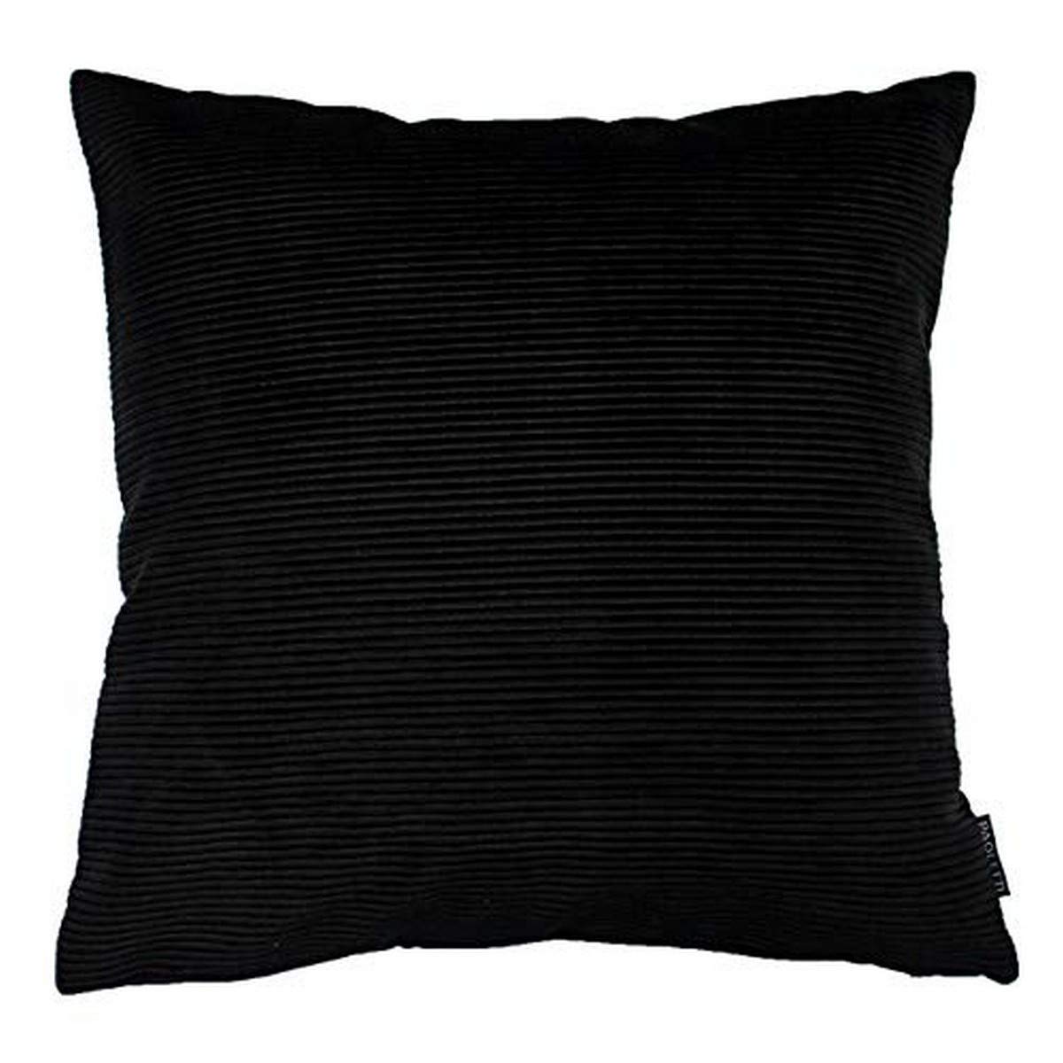 Riva Paoletti Munich Feather Filled Cushion, Black, 45 x 45cm