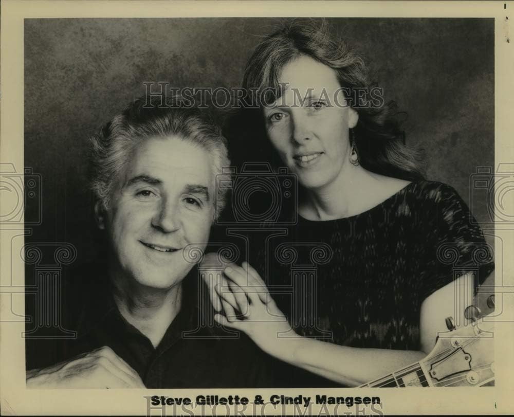 Historic Images - 1991 Press Photo Folksingers Steve Gillette and Cindy Mangsen - mjp16954