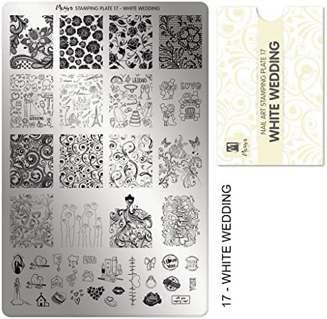 MOYRA Stamping Plate 17"White Wedding" Stamping Plate