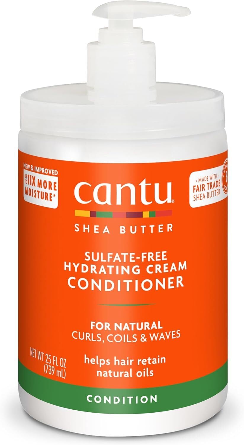 Cantu Shea Butter for Natural Hair Sulfatefree Hydrating Cream, CONDITIONER, 25 Ounce