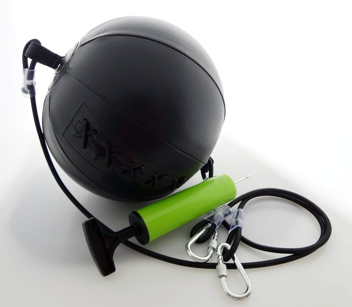 mmasport Brim Ball French Elastic Inflatable for Training Sack Speed Muay Thai Boxing Kick MMA Sanda Double Hand Ball (Palla Tesa)