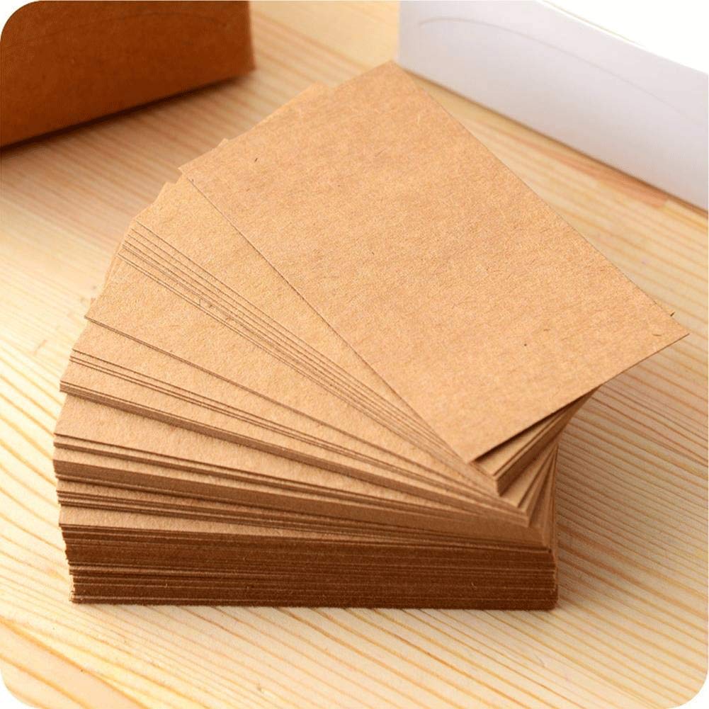 Blank Kraft Paper Business Cards, 400PCS Study Cards Stock Message Card