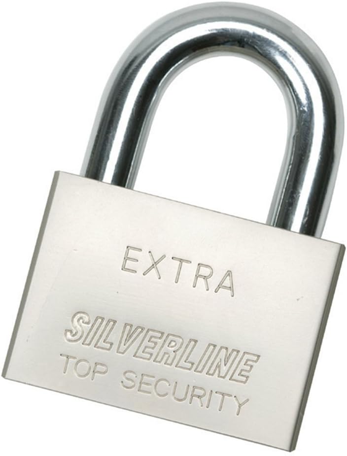 Silverline 447136 Steel Padlock 40 mm, Silver - Image 4
