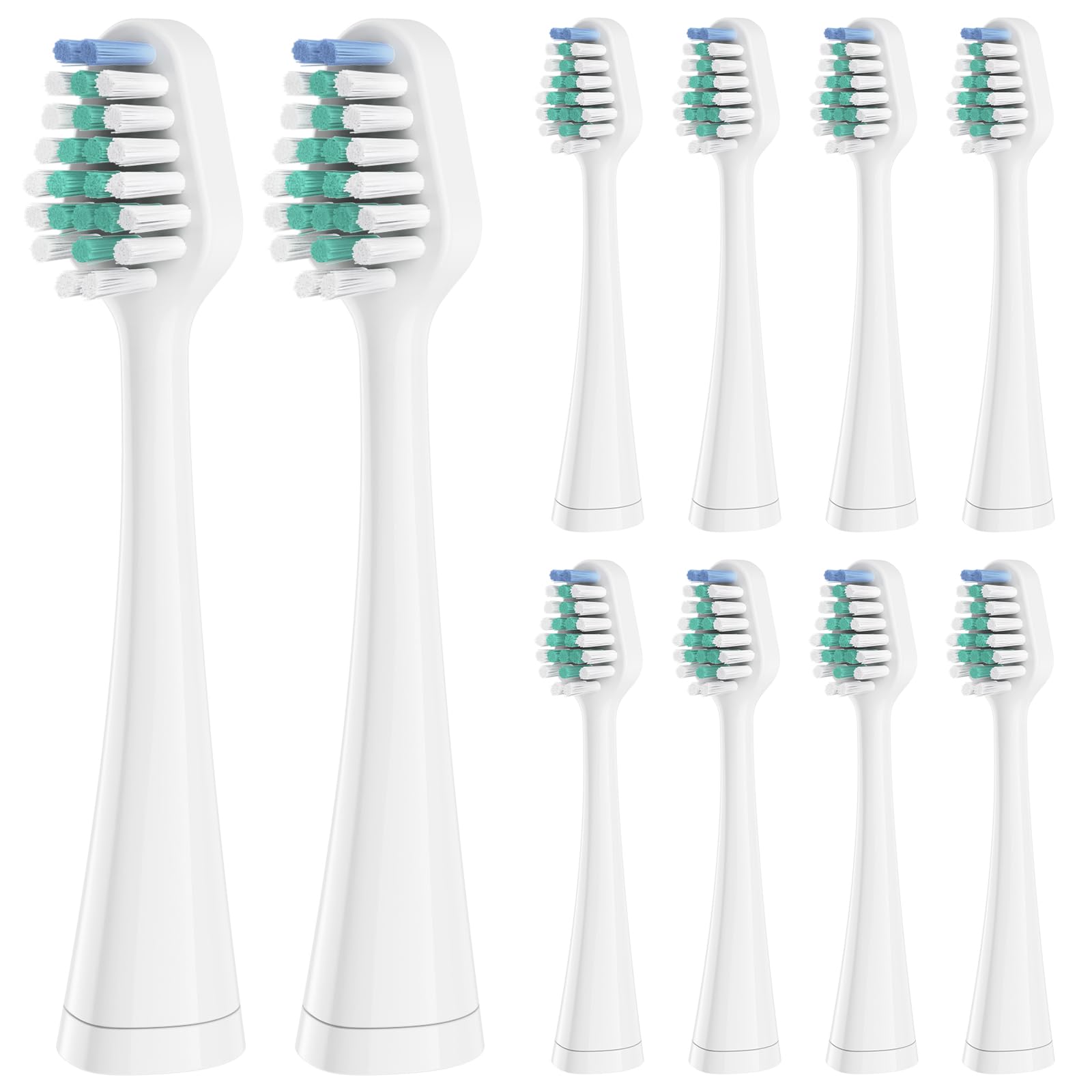 Photo 1 of ***MISSING PARTS - PRICE ADJUSTED*** ***
Harobey Replacement Toothbrush Heads for Waterpik Complete Care 5.0/9.0, and Compatible with AquaSonic Duo and Home Dental Center Electric Toothbruh, 10 Count(Pack of 1), White