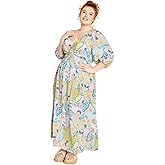 City Chic Women's Plus Size Maxi Dress - Daydream Print