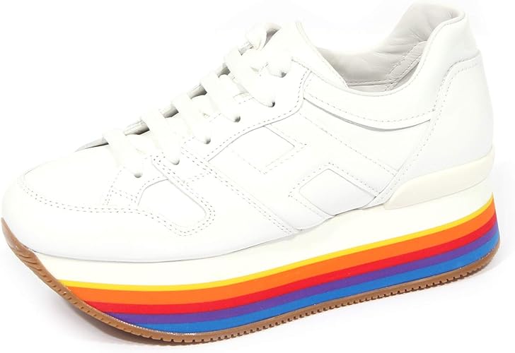 hogan rainbow platform sneakers