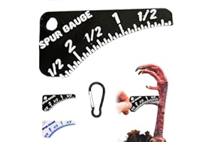 Jytrew Wild Turkey Spur Gauge, Precision Turkey Hunting Tool for Measuring Length, Professional Accurate Spur Measurement & Age Determination Accessories for Hunting Enthusiasts Gifts(Black*1pcs)