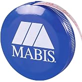 MABIS Retractable Tape Measure, Compact Flexible Measuring Tape, Body Tape Measure, 60 Inches, Blue