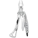 LEATHERMAN, Skeletool Lightweight Multitool with Combo Knife and Bottle Opener, Stainless Steel